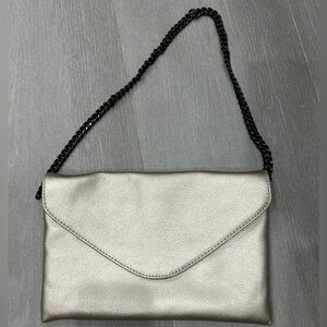 J. Crew metallic chain shoulder bag